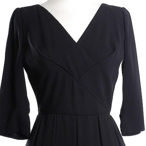 1950s Little Black Dress with Shelf Bust