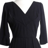 1950s Little Black Dress with Shelf Bust