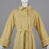 1980s Diane Von Furstenberg Yellow Swing Coat with Belt