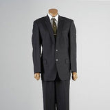 1960s Men's Bespoke Two Piece Winter Suit in  Blue & Gray