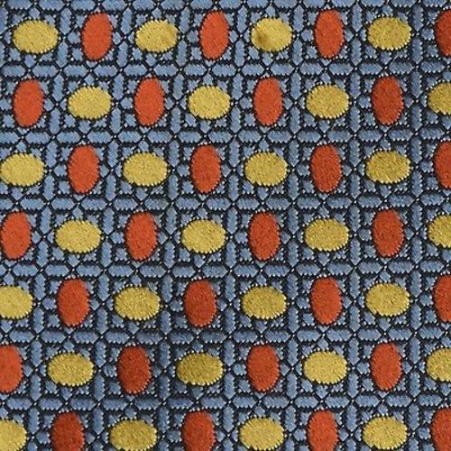 1960s Blue Orange Yellow Geometric Necktie