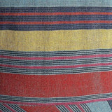 1970s Striped Bohemian Maxi Dress with Angel Sleeve