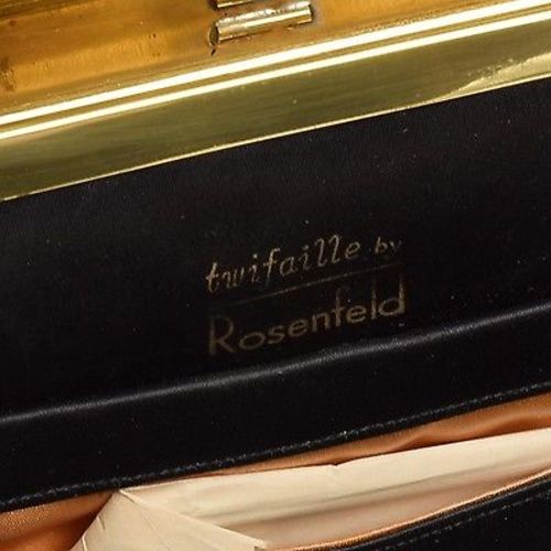 1950s Black Peep Toe and Purse Set