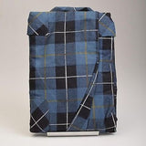 Deadstock 1960s Men's All Cotton Flannel Blue Plaid Robe