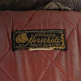 1950s Men's Horsehide Leather Jacket with a zip Front
