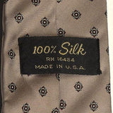 1960s Tan Khaki Silk Classic Business Necktie