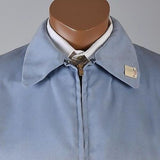 Deadstock 1950s Baby Blue Gabardine Ricky Jacket