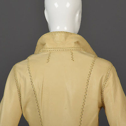1970s North Beach Leather Skirt Suit with a Whipstitch Blazer