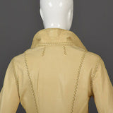 1970s North Beach Leather Skirt Suit with a Whipstitch Blazer