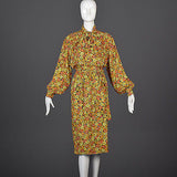 Yves Saint Laurent Rive Gauche Silk Separates in a Daisy Print