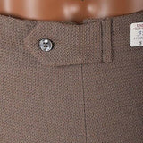 Size 34 Mens NOS VTG 60s Mod Tan Khaki Cotton Knit Mini Short Shorts High Rise