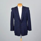 1950s Navy Blue Atomic Fleck Jacket