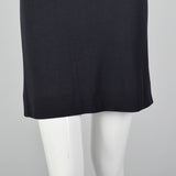 1970s Bob Mackie Black Dress with Low Cut Beaded Back