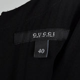 1990s Tom Ford for Gucci Black Shift Dress with Link Buttons