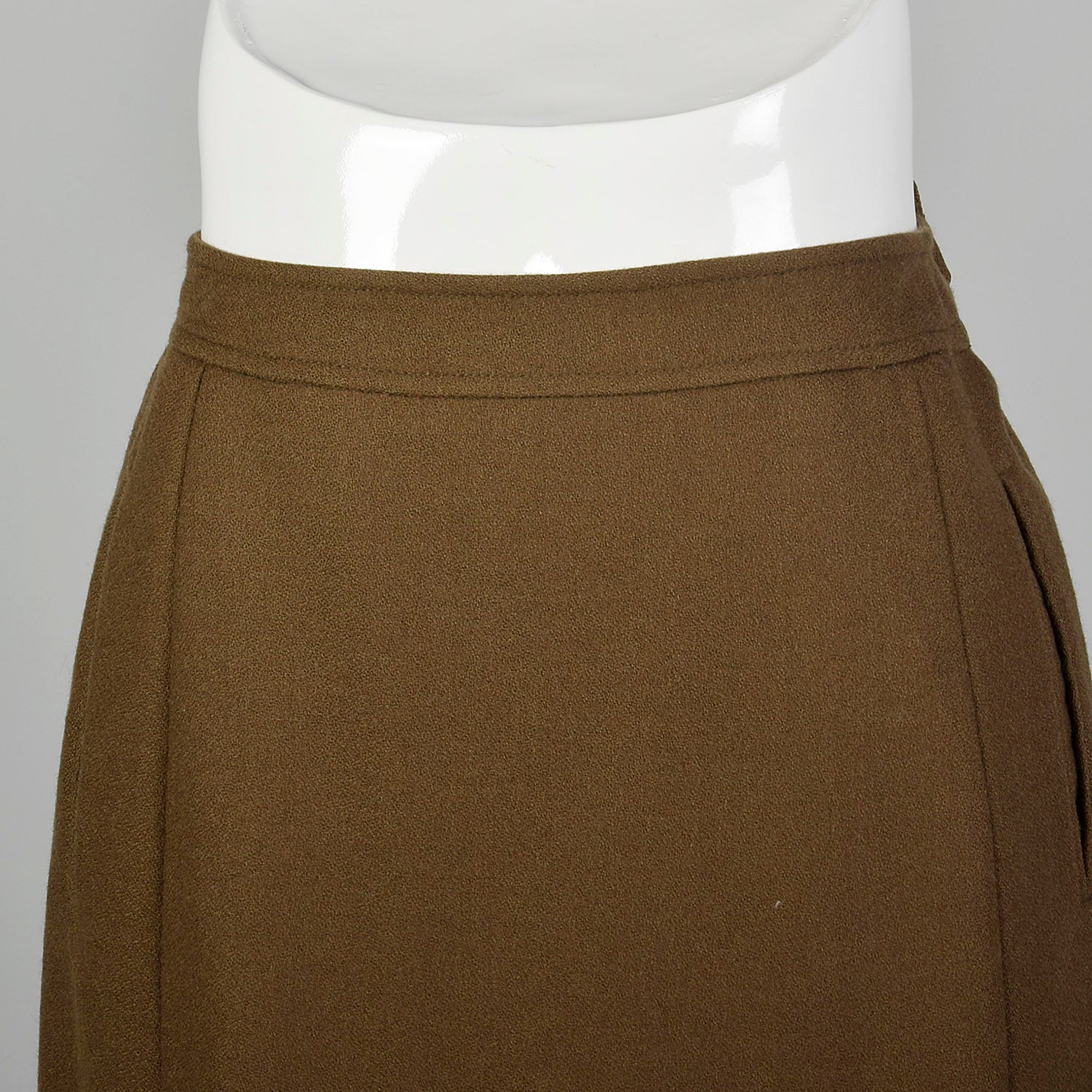 Small Givenchy 1980s Brown Wool Skirt