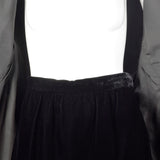 1980s Givenchy Nouvelle Boutique Black Velvet Skirt Suit