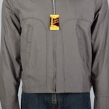 Medium 1950s Deadstock Gray Lightweight Jacket with Adjustable Cuffs
