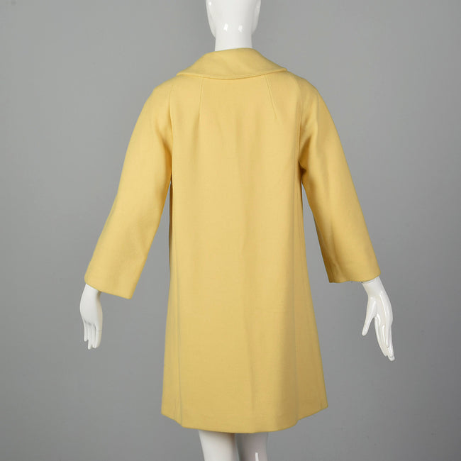 1960s Mod Yellow Spring Coat