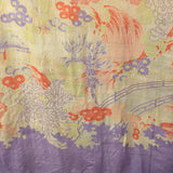 OSFM 1920s Ivory Floral Silk Robe