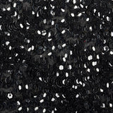 1960s Black Sequin Top with Scalloped Hem