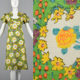 1970s Floral Summer Dress