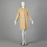 Large 1960s Cream Cashmere Coat