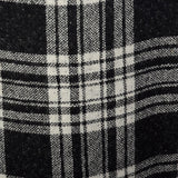 1950s Reversible Pencil Skirt in Gray and Black Plaid