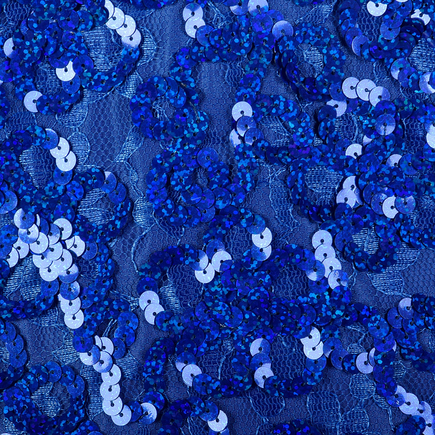 Small 1980s Ballgown Mike Bennet Dress Royal Blue Sequin Gown Prom Pageant Formal Event Full Skirt