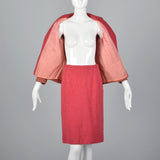 1960s Two Piece Pink Skirt Suit
