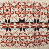 1970s Mens Shawl Collar Cardigan with Red Pattern