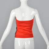1970s Bill Haire Shiny Red Tube Top