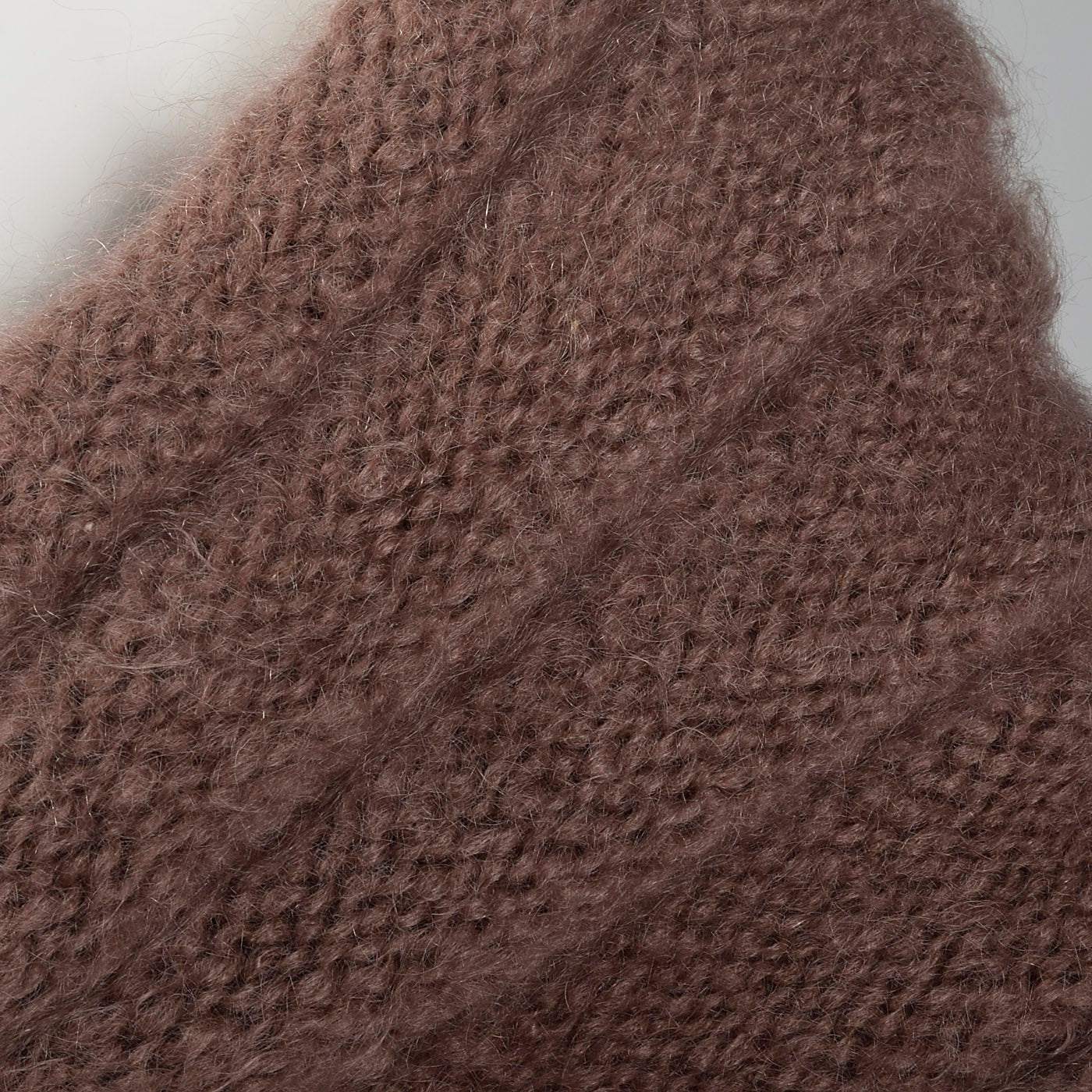 1950s Mauve Mohair Knit Stole