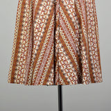 XL 1950s Novelty Print Cotton Day Dress Shirtwaist