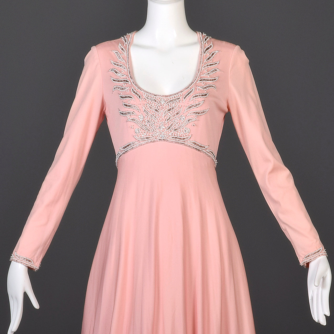 1960s Victoria Royal LTD Pink Formal Gown Style & Salvage 1960s Victoria Royal LTD Pink Formal Gown Style & Salvage