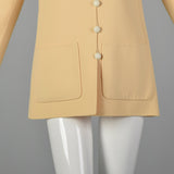 Small 1960s Minimalist Cream Jacket