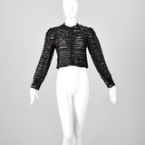 1970s Saks Fifth Avenue Black Lace Jacket