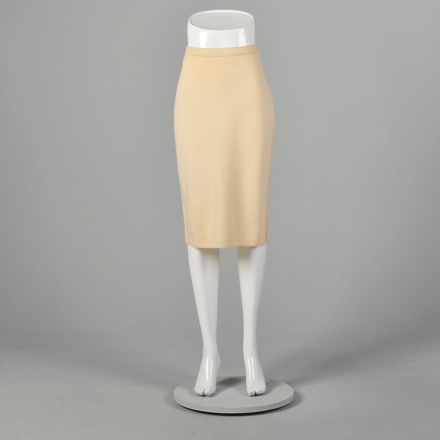 Salvatore Ferragamo 1990s Cream Knit Skirt