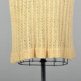1920s Cream Cable Knit Dress