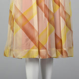1950s Sleeveless Dress with Beautiful Rust Bodice