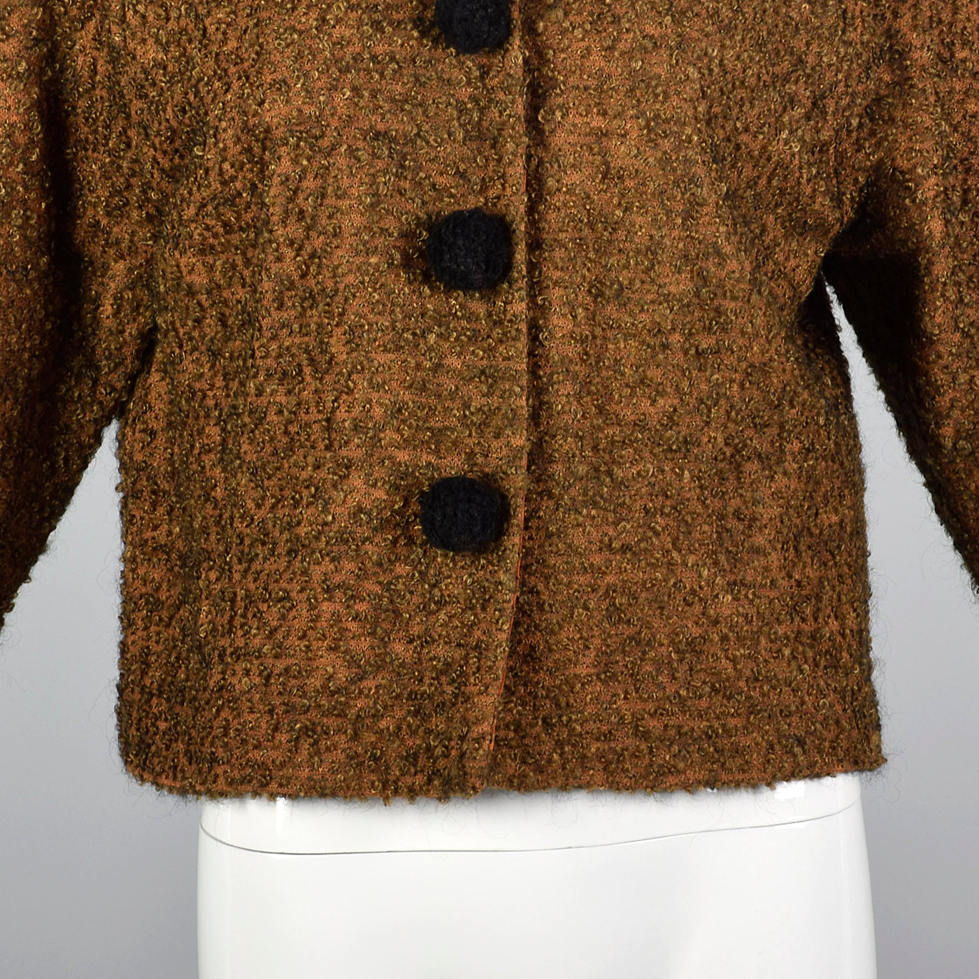 1960s Bouclé Jacket with Decorative Pom Pom Buttons – Style & Salvage