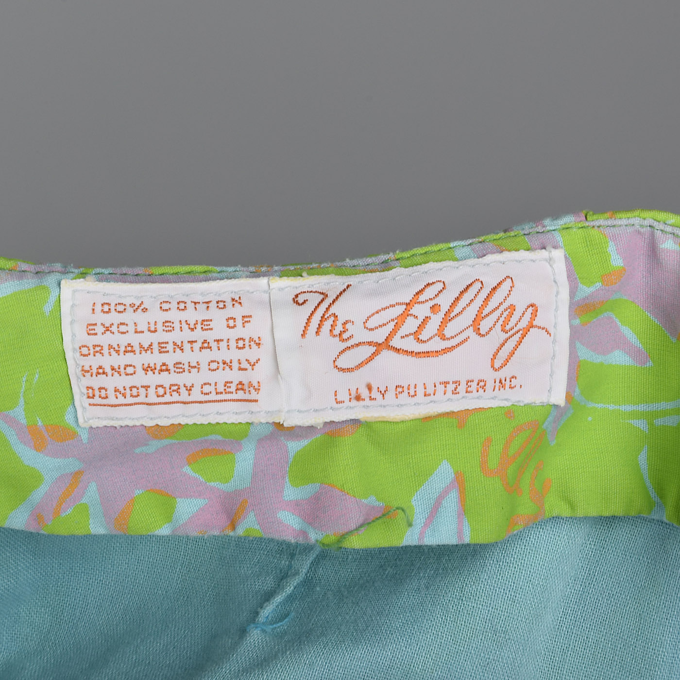1960s Lilly Pulitzer Signature Print Cigarette Pants