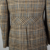 1970s Plaid Norfolk Jacket with Belted Back