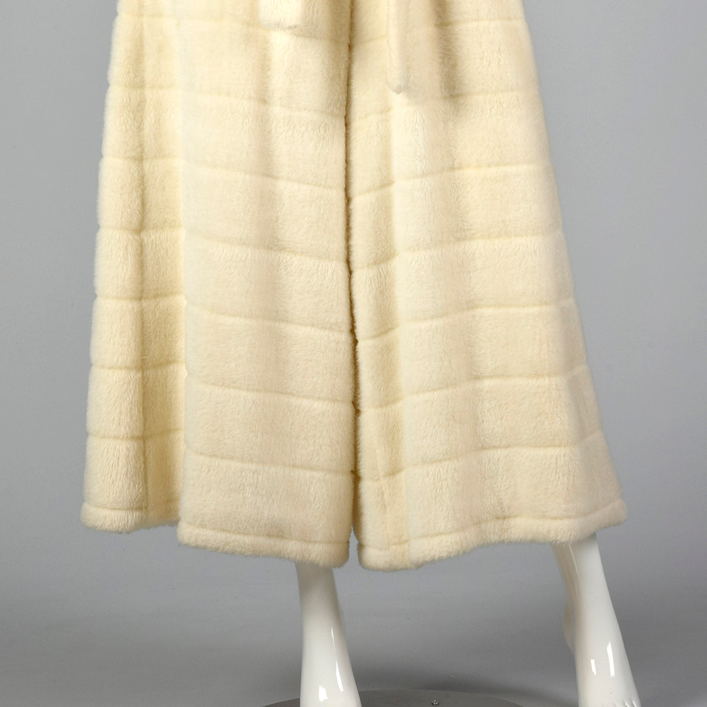 1960s Plush Faux Fur Palazzo Jumpsuit