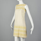 1960s Summer Day Dress with Decorative Eyelets