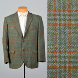 1960s Green Plaid Jacket