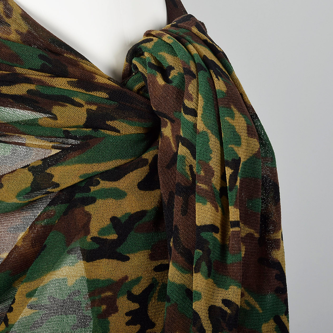 Jean Paul Gaultier Camo Mesh Wrap