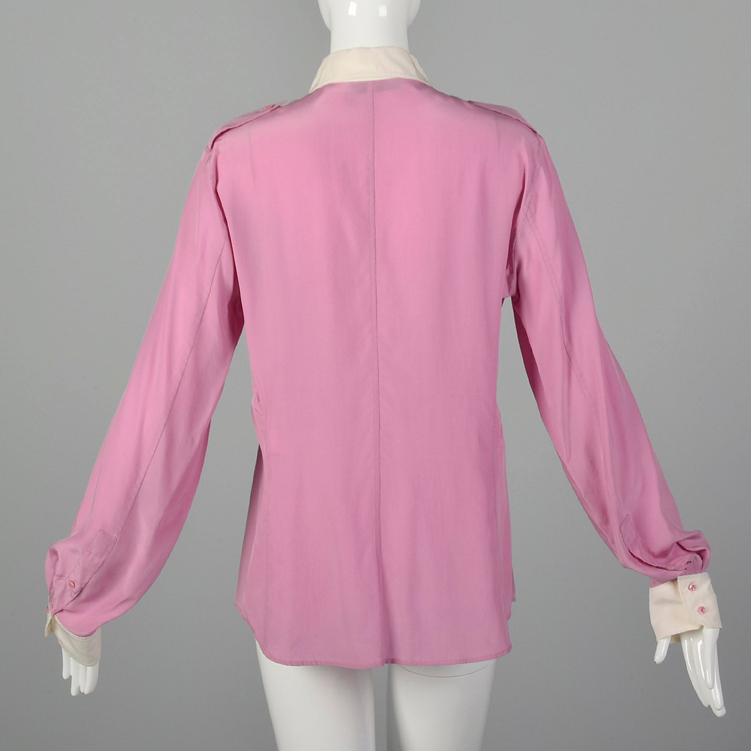 Medium Yves Saint Laurent Rive Gauche Pink Silk Blouse