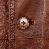 Medium 1970s Men's Burgundy Leather Jacket