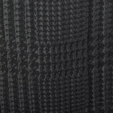 1990s Giorgio Armani Wide Leg Pants in Black on Black Houndstooth