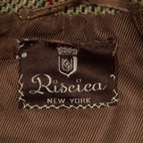 1930s Brown Tweed Jacket with Pleated Back Vent